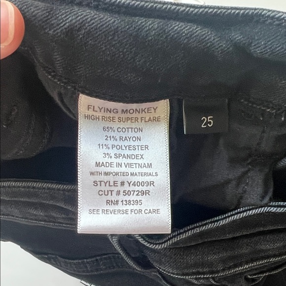 Flying Monkey High Rise Super Flare Stretch Jean Women’s - Picture 10 of 10